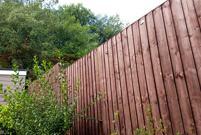 Vertical Waney Lap Fencing that we recently installed