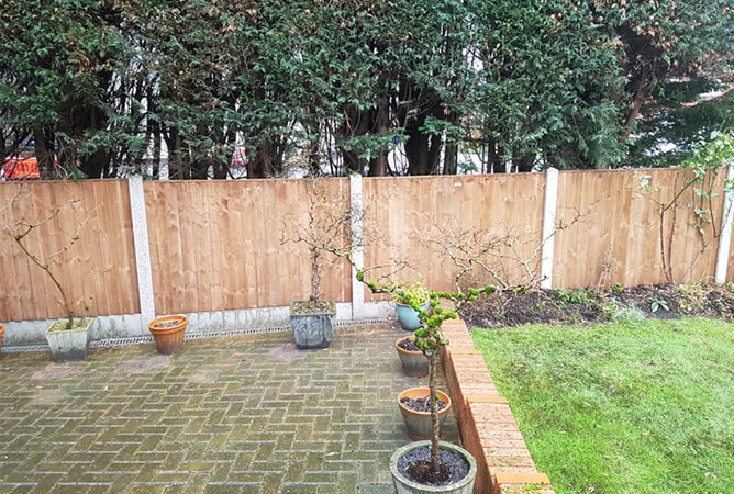 Vertical Lap Fence Panels Recently installed