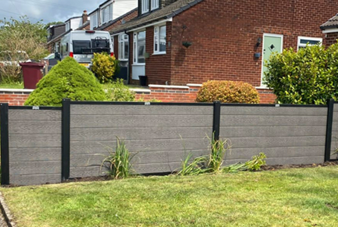 Composite Fencing Aluminium Capping Piece