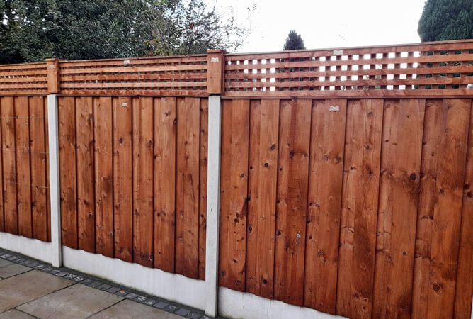 super heavy trellis on top of existing fence panels