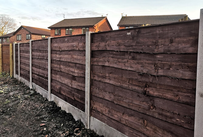 Super Duty Waney Lap Fence panels recently installed