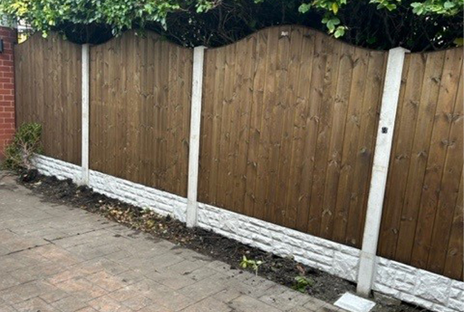 Tongue & Groove Omega Top Fence Panel (Pressure Treated)