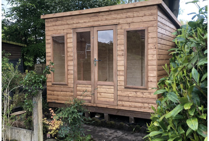 Major pent modern treated in light brown