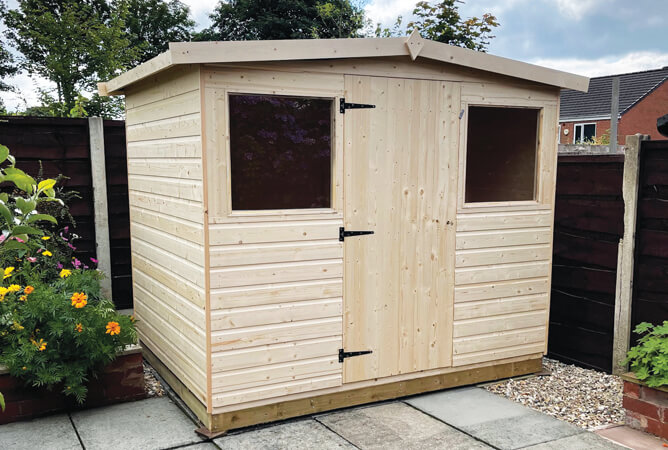8ft x 6ft Dart shed untreated