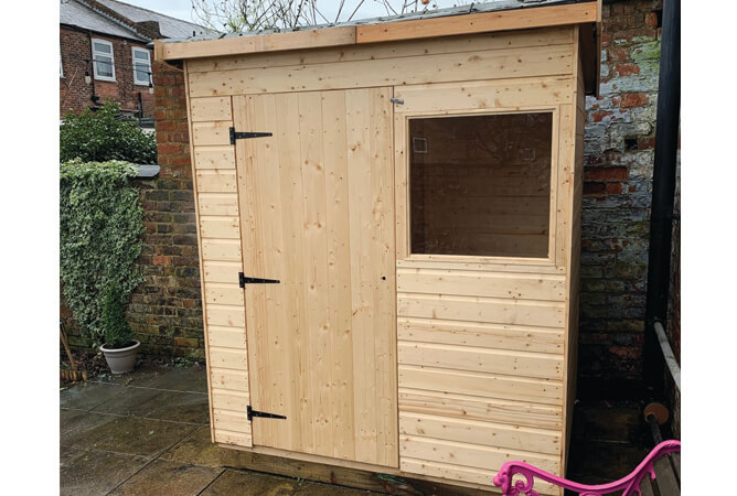 Untreated Suffolk Wooden Shed