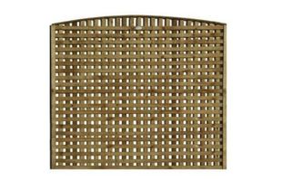 Thumbnail image for 1.5" Gap Bow Top Super Heavy Trellis Panel (Pressure Treated)