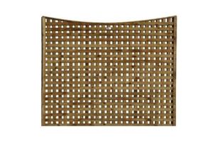 Thumbnail image for 1.5" Gap Dished Super Heavy Trellis Panel (Pressure Treated)