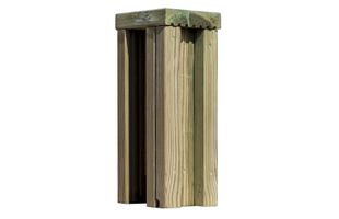 Thumbnail image for 3 Way Continental Planed Fence Post Extension (Pressure Treated)