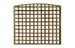 Thumbnail image for 4" Gap Bow Top Trellis Panel (Pressure Treated)