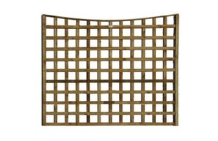 Thumbnail image for 4" Gap Dished Trellis Panel (Pressure Treated)
