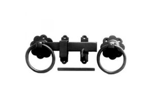 Thumbnail image for Black Plain Ring Latch (with fixings)