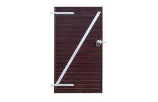 Thumbnail image for Rosewood Woodgrain Wrapped UPVC Plastic Gate