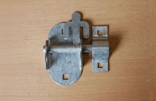 Thumbnail image for Galvanised Oval Padbolt (without fixings)