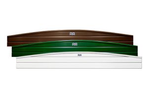 Thumbnail image for Gloss Bowed UPVC Fence Panel Capping Piece