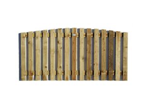 Thumbnail image for Bow Top Rough Sawn Picket Fence Panel