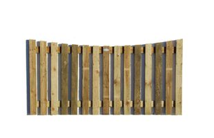 Thumbnail image for Dished Rough Sawn Picket Fence Panel