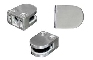 Thumbnail image for Stainless Steel Glass Clip (Flat Back)
