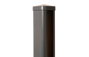 Thumbnail image for Anthracite Grey Woodgrain Wrapped uPVC Fence Post