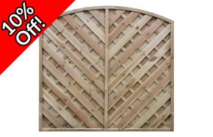 Thumbnail image for V Arched Fence Panel