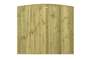 Thumbnail image for Vertical Lap Bow Top Fence Panel (Pressure Treated)