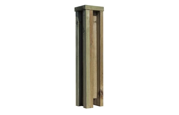 3 Way Continental Planed Fence Post Extension (Pressure Treated)
