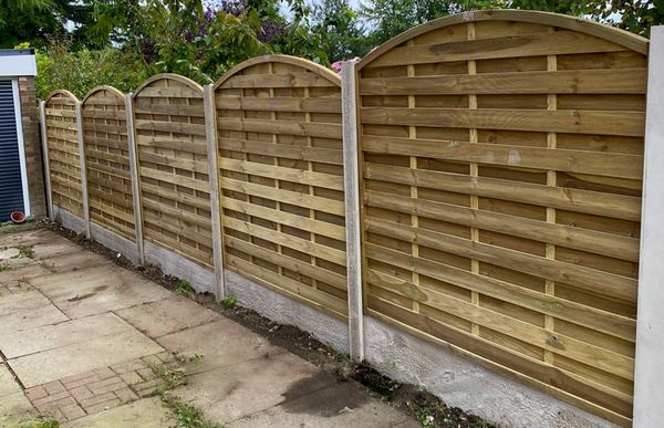 Arched Horizontal Fence Panel