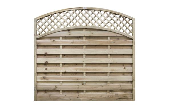 Arched Lattice Top Fence Panel