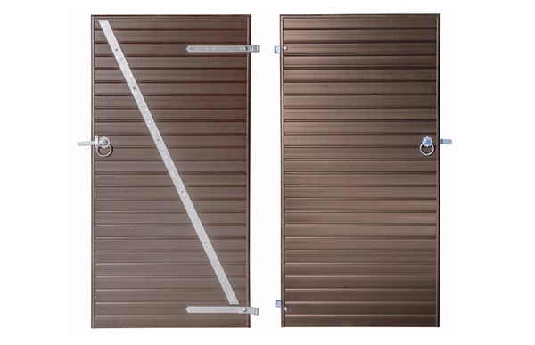 Brown UPVC Plastic Gate