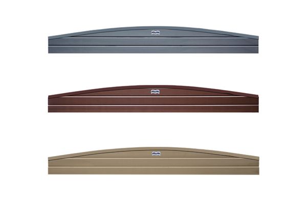 Composite Bowed UPVC Fence Capping Piece