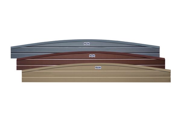 Composite Bowed UPVC Fence Capping Piece