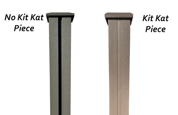 Composite Fence Post Kit Kat Piece