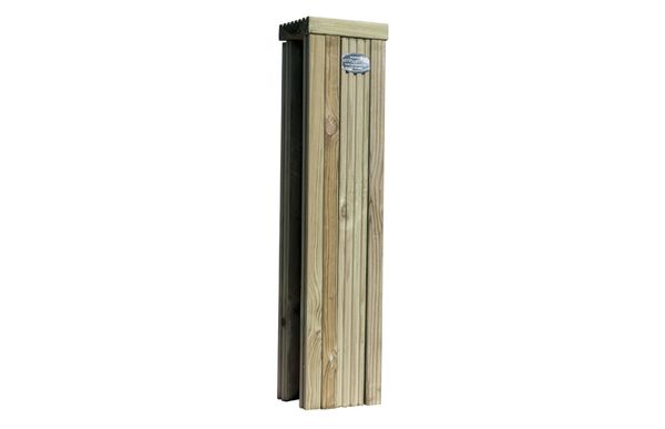 Corner Continental Ribbed Fence Post Extension (Pressure Treated)