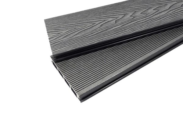 Deepgrain Composite Decking Board - Midnight Black & Winter Grey