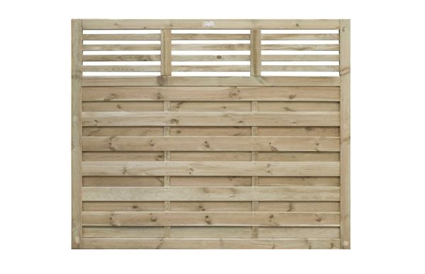 Elite Slatted Top Fence Panel