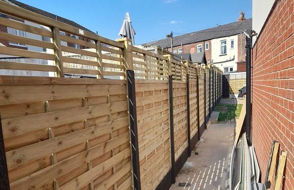 Elite Slatted Top Fence Panel
