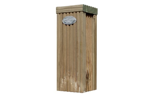 End Continental Ribbed Fence Post Extension (Pressure Treated)
