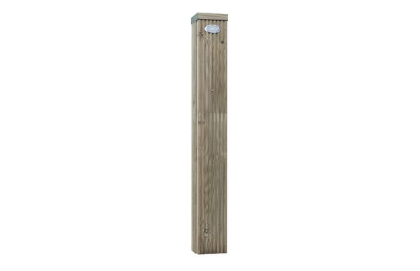 End Continental Ribbed Fence Post Extension (Pressure Treated)