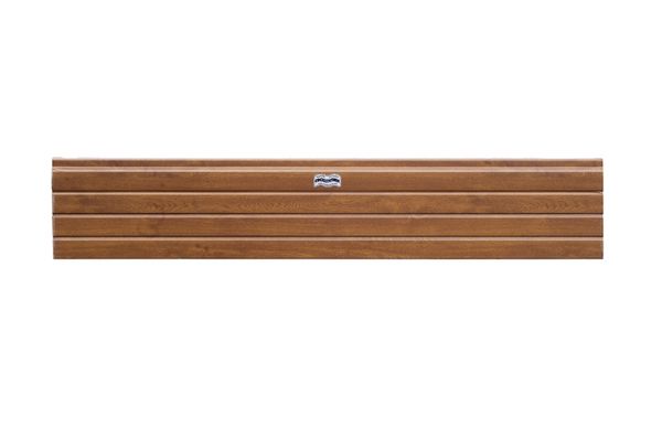 Golden Oak Woodgrain Wrapped uPVC Gravel Board