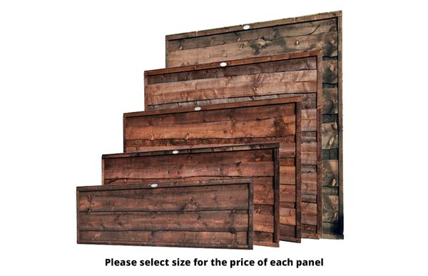 Heavy Duty Waney Lap Fence Panel