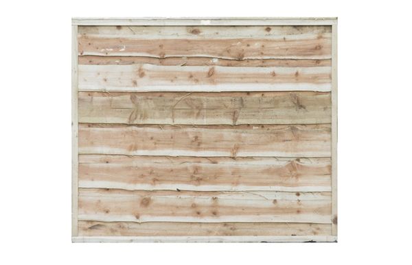 Heavy Duty Waney Lap Fence Panel (Pressure Treated)