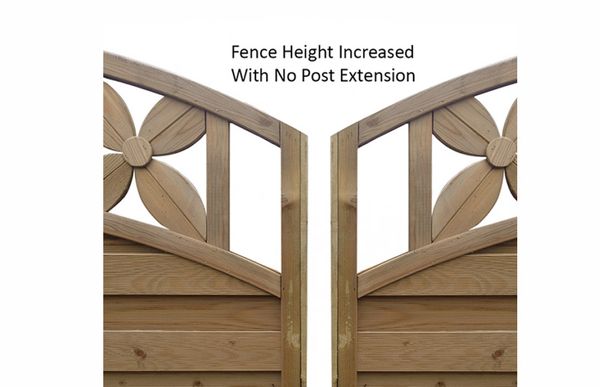 3 Way Fence Post Extension (Dipped)