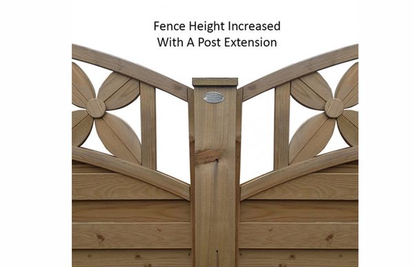 Intermediate Fence Post Extension (Dipped)