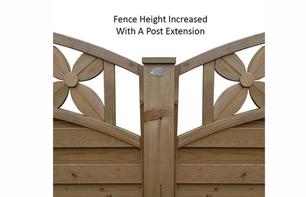 3 Way Fence Post Extension (Dipped)