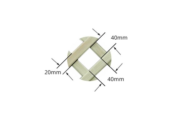 Diamond Convex Lattice Trellis Panel