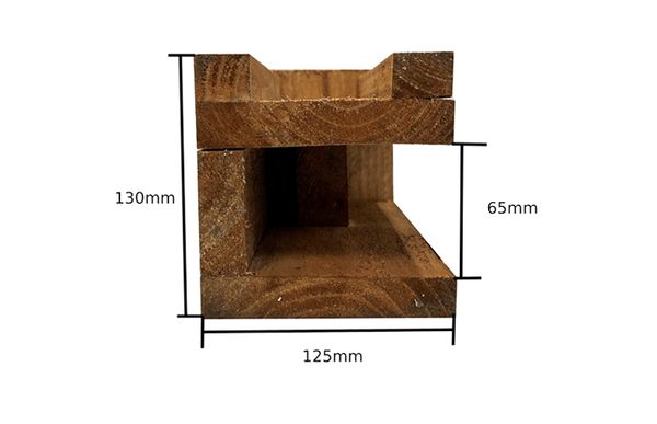 Corner Fence Post Extension (Pressure Treated)