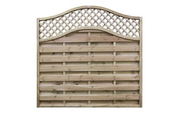 Omega Lattice Top Fence Panel