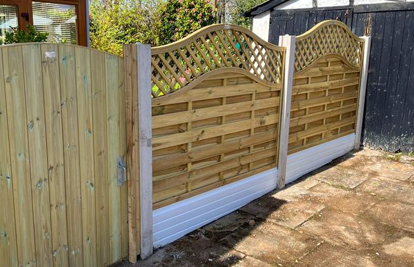 Omega Lattice Top Fence Panel