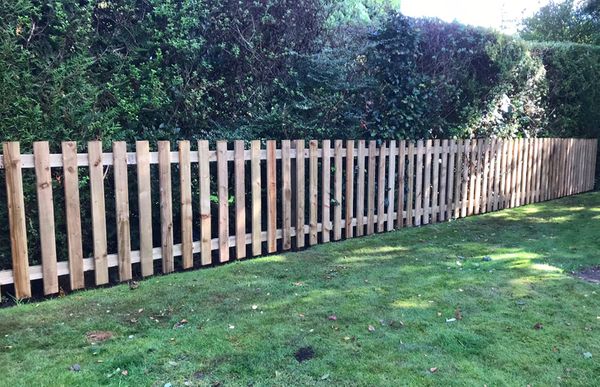 Rough Sawn Picket Fence Panel