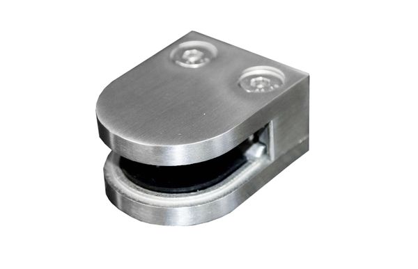 Stainless Steel Glass Clip (Flat Back)