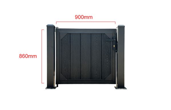 Steel Framed Garden Gate (With Cladding)